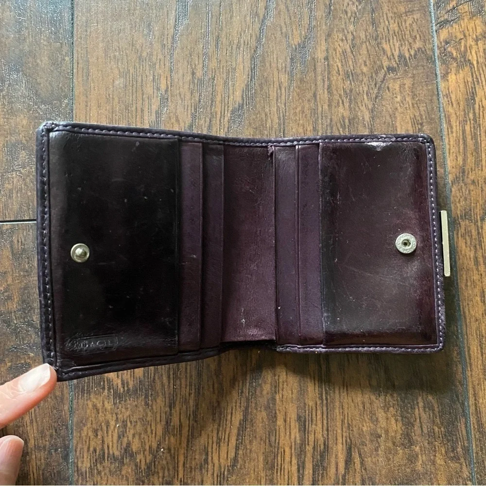 Vintage Coach Leather Small Wallet